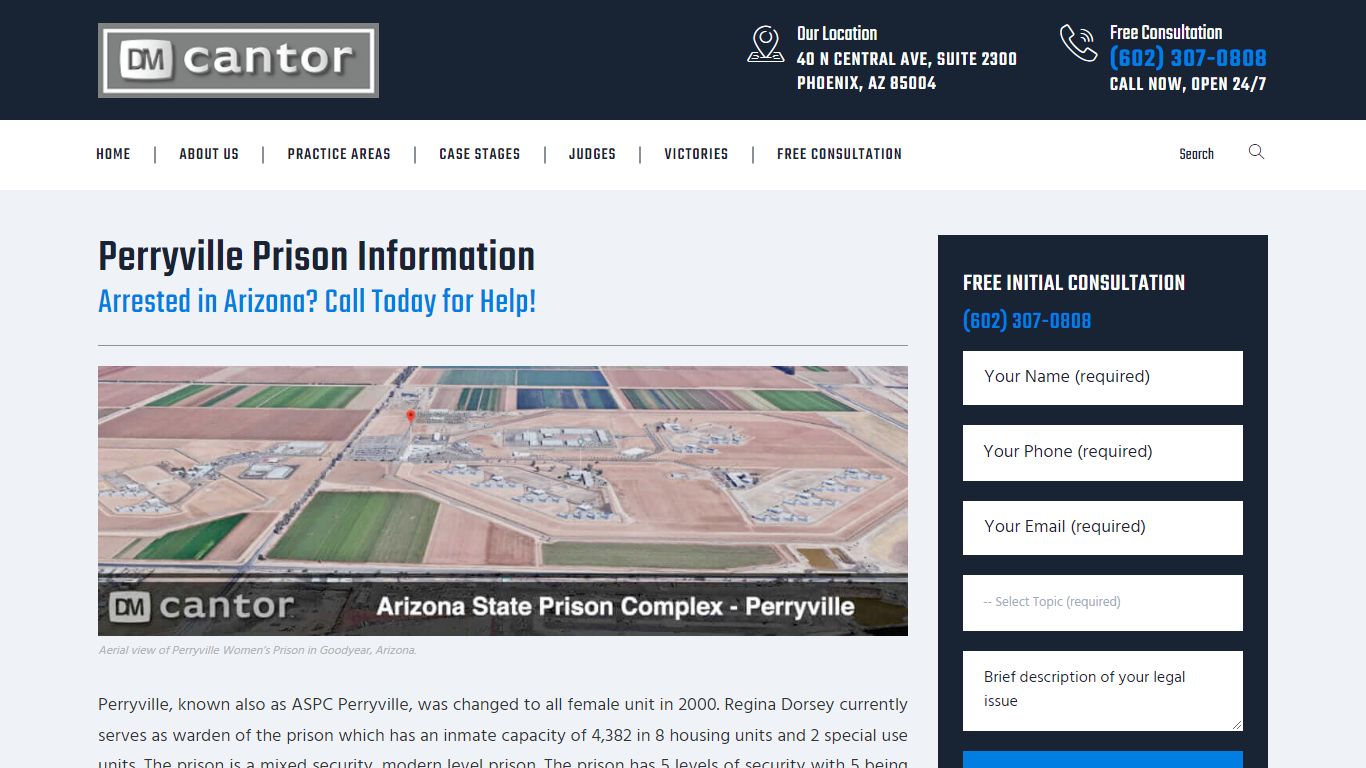 Perryville Prison Information - Arizona State Prison ...